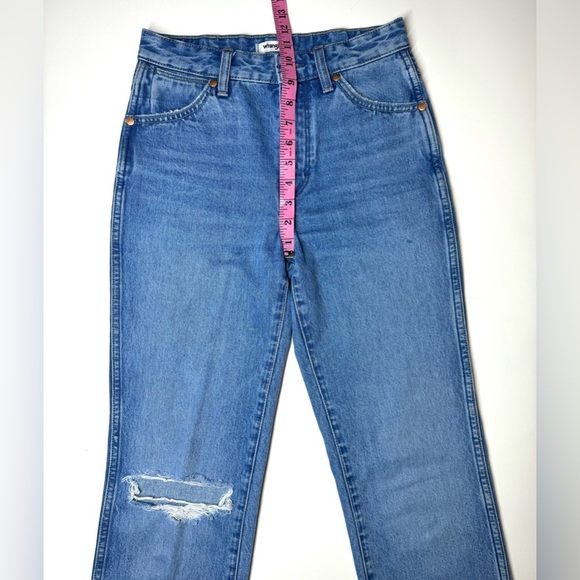 Wrangler Women’s Wild West High Rise Straight Leg Classic Blue Jeans Size- 24 - Picture 5 of 10